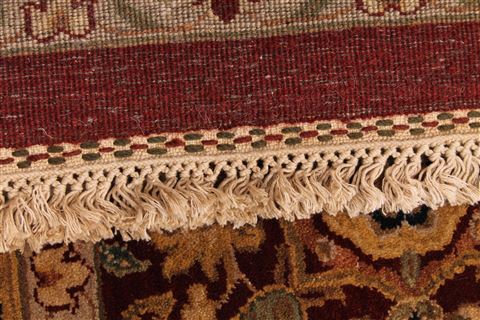 Agra Beige Hand Knotted 1110 X 1711 Area Rug 254-29420 Image 6