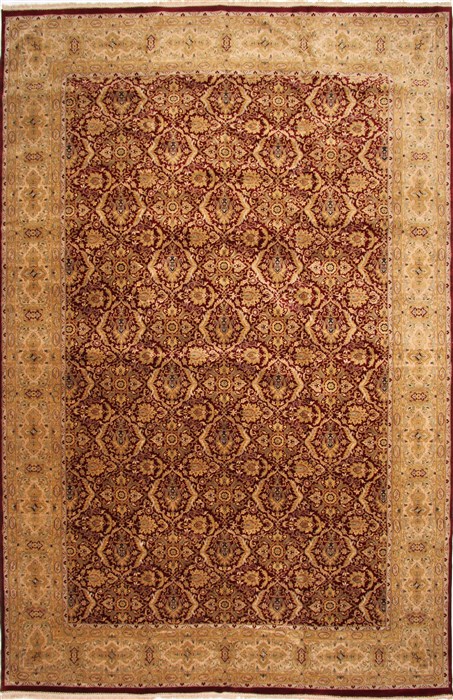Agra Beige Hand Knotted 1110 X 1711 Area Rug 254-29420 Image 0