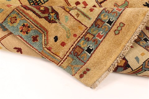 Modern Beige Hand Knotted 41 X 65 Area Rug 250-29423 Image 4