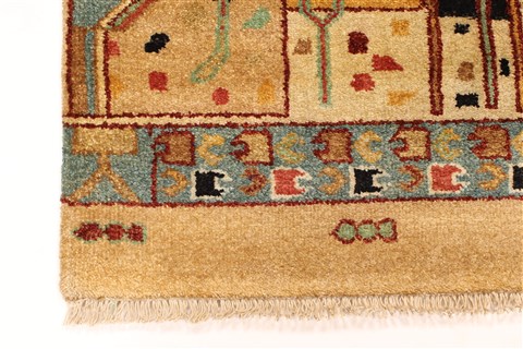 Modern Beige Hand Knotted 41 X 65 Area Rug 250-29423 Image 6