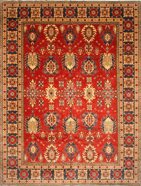 Kazak Beige Hand Knotted 114 X 151 Area Rug 250-29424 Image 0