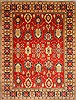 Kazak Beige Hand Knotted 114 X 151 Area Rug 250-29424 Thumb 0