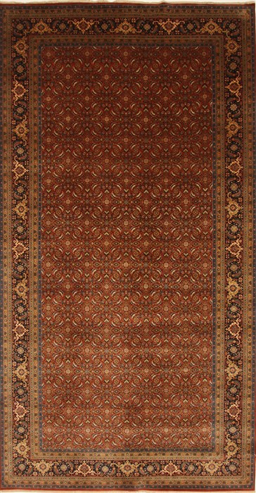Herati Beige Hand Knotted 82 X 158 Area Rug 250-29426 Image 0
