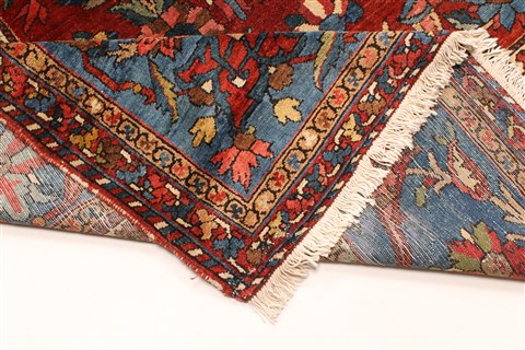 Bakhtiar Blue Hand Knotted 129 X 179 Area Rug 250-29433 Image 4