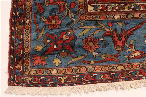 Bakhtiar Blue Hand Knotted 129 X 179 Area Rug 250-29433 Image 6
