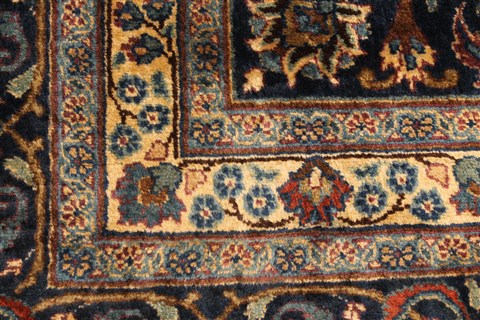 Bakhtiar Blue Square Hand Knotted 128 X 143 Area Rug 250-29435 Image 1