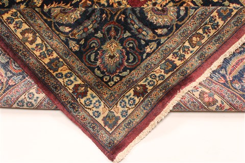 Bakhtiar Blue Square Hand Knotted 128 X 143 Area Rug 250-29435 Image 4