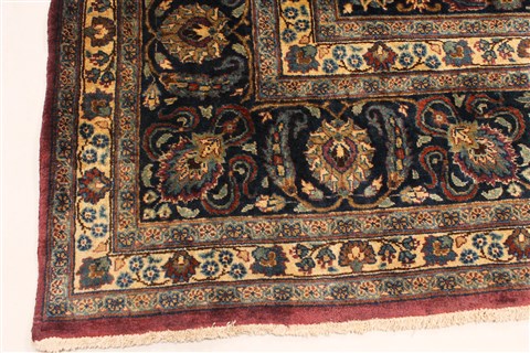 Bakhtiar Blue Square Hand Knotted 128 X 143 Area Rug 250-29435 Image 6