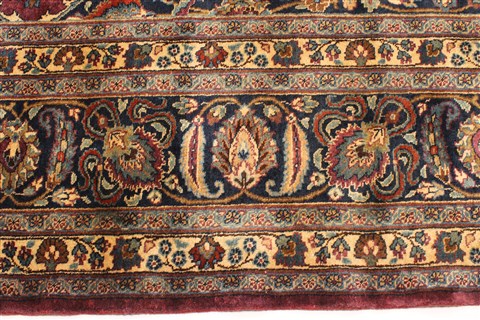 Bakhtiar Blue Square Hand Knotted 128 X 143 Area Rug 250-29435 Image 8