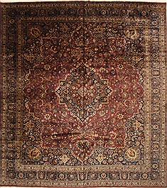 Indian Bakhtiar Blue Square 9 ft and Larger Wool Carpet 29435