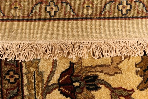 Kashmar Beige Hand Knotted 119 X 153 Area Rug 250-29436 Image 2