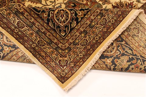 Kashmar Beige Hand Knotted 119 X 153 Area Rug 250-29436 Image 4