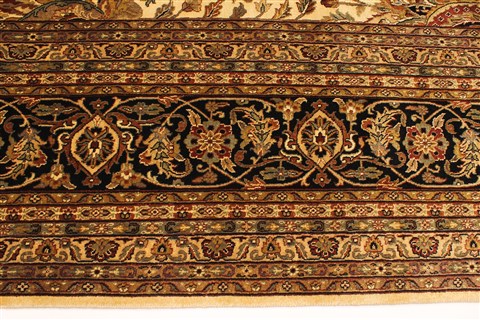 Kashmar Beige Hand Knotted 119 X 153 Area Rug 250-29436 Image 8