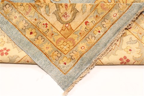 Mashad Beige Hand Knotted 120 X 150 Area Rug 250-29437 Image 3