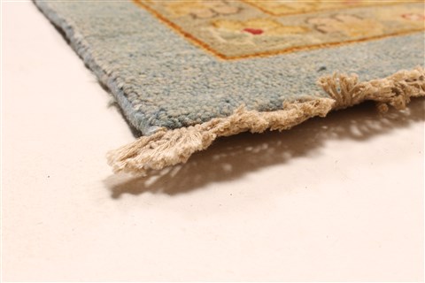 Mashad Beige Hand Knotted 120 X 150 Area Rug 250-29437 Image 4