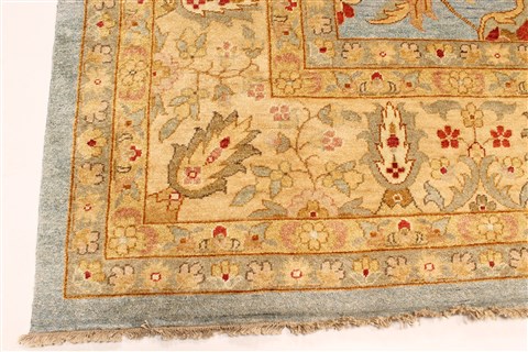 Mashad Beige Hand Knotted 120 X 150 Area Rug 250-29437 Image 5
