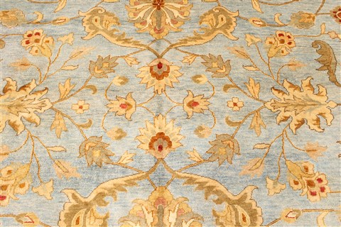 Mashad Beige Hand Knotted 120 X 150 Area Rug 250-29437 Image 6