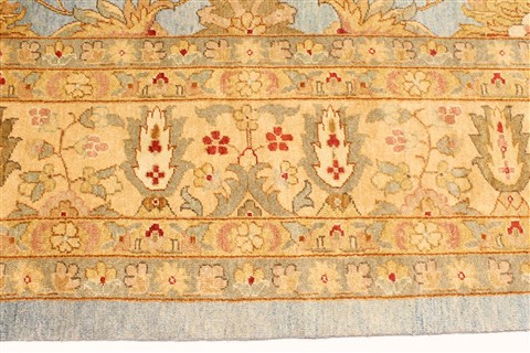 Mashad Beige Hand Knotted 120 X 150 Area Rug 250-29437 Image 7