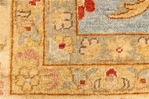 Mashad Beige Hand Knotted 120 X 150 Area Rug 250-29437 Image 8