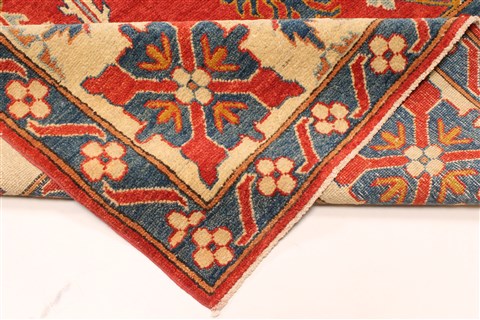 Kazak Orange Hand Knotted 1011 X 154 Area Rug 250-29438 Image 4