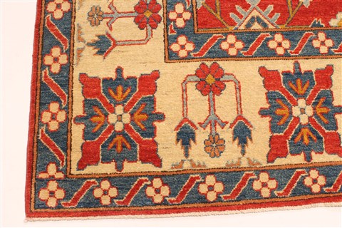 Kazak Orange Hand Knotted 1011 X 154 Area Rug 250-29438 Image 6