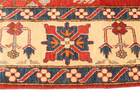 Kazak Orange Hand Knotted 1011 X 154 Area Rug 250-29438 Image 8