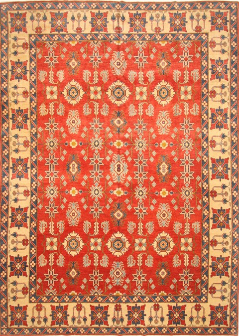 Kazak Orange Hand Knotted 1011 X 154 Area Rug 250-29438 Image 0