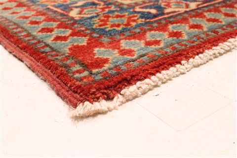 Kazak Orange Hand Knotted 114 X 144 Area Rug 250-29439 Image 5