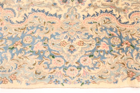 Kerman Blue Hand Knotted 97 X 137 Area Rug 250-29441 Image 1