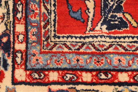 Sarouk Beige Hand Knotted 87 X 156 Area Rug 250-29442 Image 1