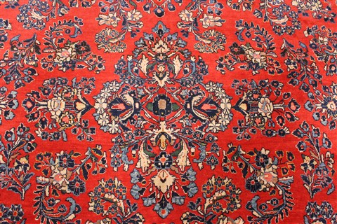 Sarouk Beige Hand Knotted 87 X 156 Area Rug 250-29442 Image 7