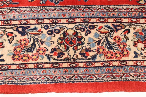 Sarouk Beige Hand Knotted 87 X 156 Area Rug 250-29442 Image 8
