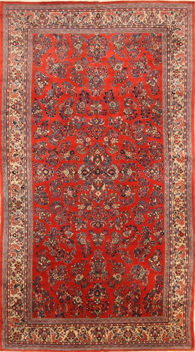 Sarouk Beige Hand Knotted 87 X 156 Area Rug 250-29442 Image 0