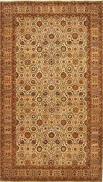 Haji Jalili Beige Hand Knotted 9'2" X 16'4"  Area Rug 250-29444