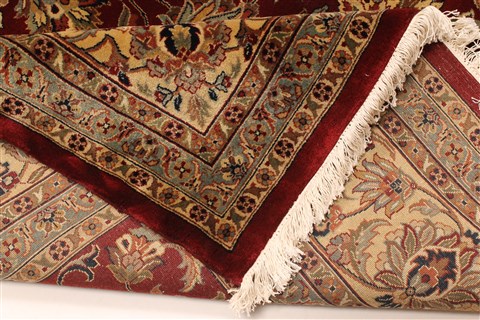 Kashan Beige Hand Knotted 811 X 180 Area Rug 250-29445 Image 4