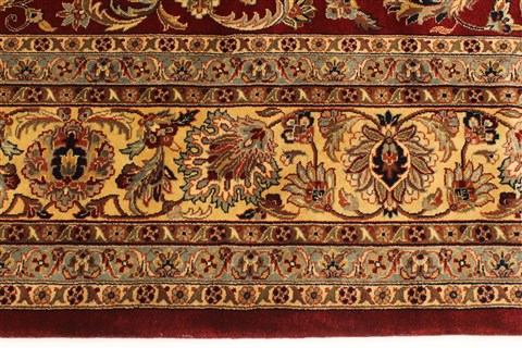 Kashan Beige Hand Knotted 811 X 180 Area Rug 250-29445 Image 8