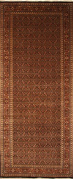 Indian Herati Beige Runner 16 to 20 ft Wool Carpet 29446