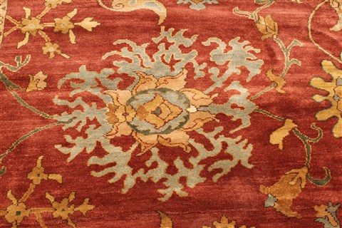 Chobi Red Hand Knotted 106 X 153 Area Rug 250-29447 Image 1