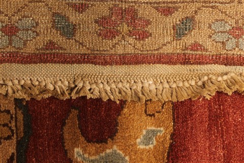 Chobi Red Hand Knotted 106 X 153 Area Rug 250-29447 Image 2