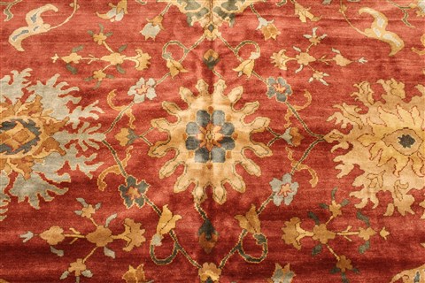 Chobi Red Hand Knotted 106 X 153 Area Rug 250-29447 Image 7