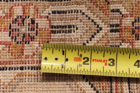 Pishavar Beige Hand Knotted 90 X 1110 Area Rug 254-29449 Image 6