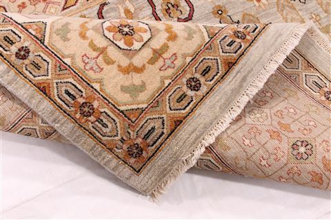 Pishavar Beige Hand Knotted 90 X 1110 Area Rug 254-29449 Image 7