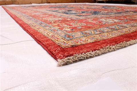 Heriz Blue Hand Knotted 79 X 910 Area Rug 254-29451 Image 1