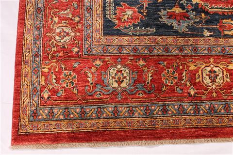 Heriz Blue Hand Knotted 79 X 910 Area Rug 254-29451 Image 2