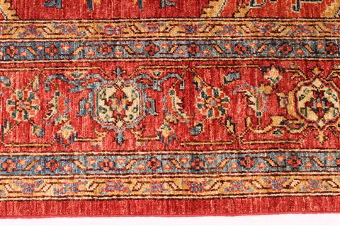 Heriz Blue Hand Knotted 79 X 910 Area Rug 254-29451 Image 4