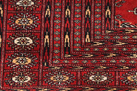 Bokhara Beige Hand Knotted 95 X 121 Area Rug 254-29454 Image 5