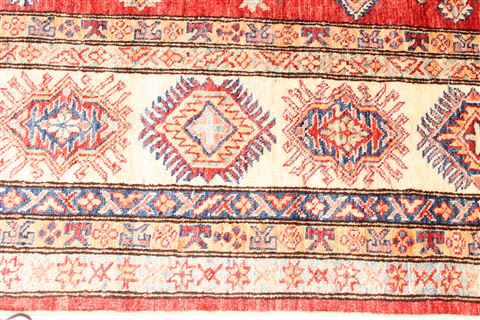 Kazak Beige Hand Knotted 90 X 122  Area Rug 254-29456 Image 4