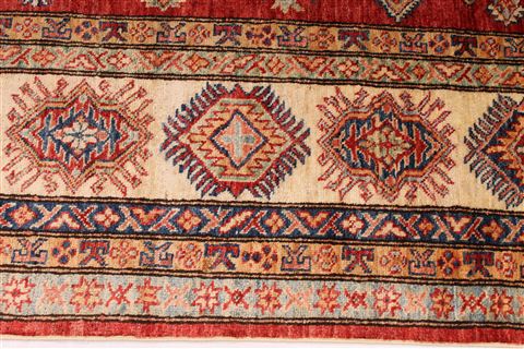 Kazak Beige Hand Knotted 90 X 122  Area Rug 254-29456 Image 5