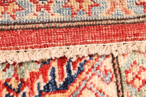 Kazak Beige Hand Knotted 90 X 122  Area Rug 254-29456 Image 8