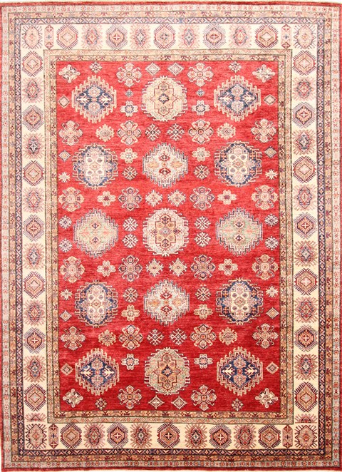 Kazak Beige Hand Knotted 90 X 122  Area Rug 254-29456 Image 0
